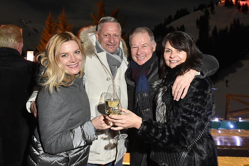 Stefan Blöcher mit Freundin Anna Bosch und Stefan Reuter mit Annette Ruess