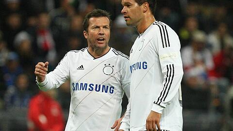 Lothar Matthäus (l.) und Michael Ballack. (Archivbild, 2012)