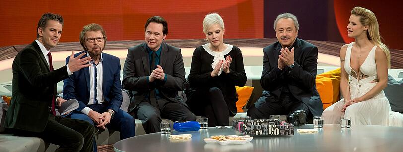 Michelle Hunziker bei "Wetten, dass..." am Samstagabend.