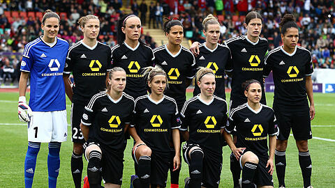 Die Frauen des 1. FFC Frankfurt vor dem Finale - am Ende stand der Titelgewinn in der Champions League!
