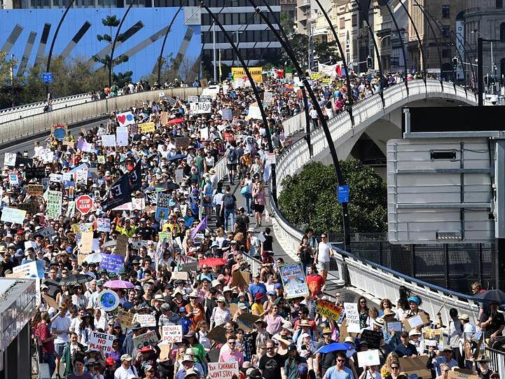 Klimastreik im australischen Brisbane.