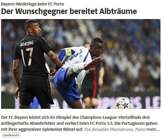 Ähnlich sieht es die Süddeutsche!