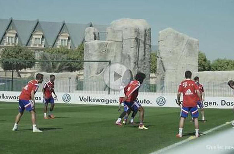 Die Bayern im Trainingslager in Doha/Katar.