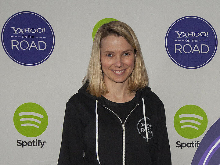 Marissa Mayer bei einem Konzert der Reihe "Yahoo On The Road"