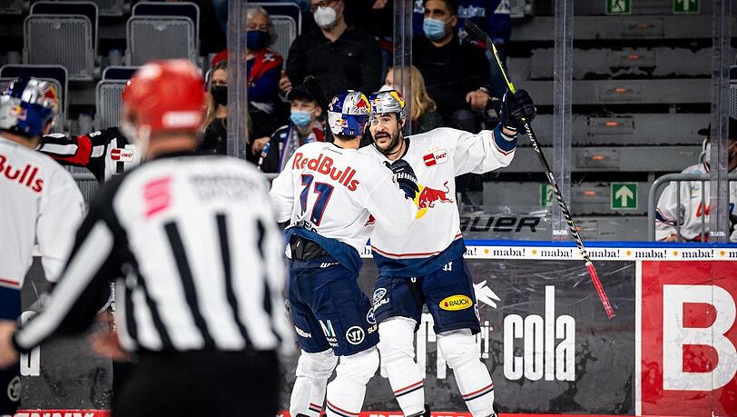Im finnischen Rauma sind beim EHC heute sie besonders gefragt: Frederik Tiffels und Trevor Parkes (r.).