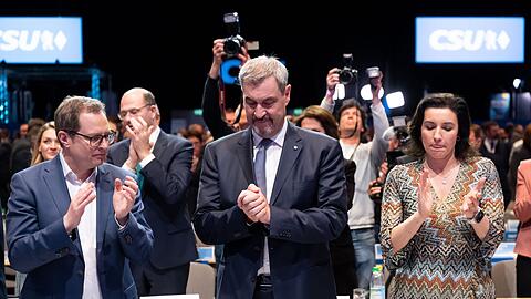 Mit seinem Prozent-Ergebnis dürfte Markus Söder nicht zufrieden sein.