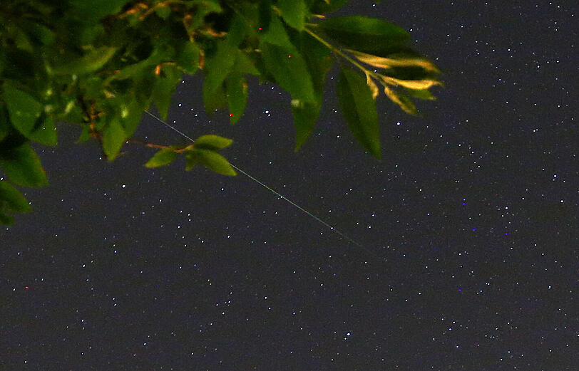 Auch in Kaufbeueren bekamen Astronomen und Hobby-Sternegucker Sternschnuppen zu sehen.