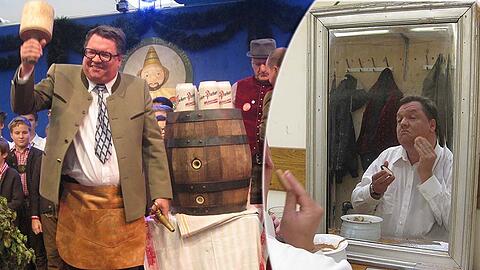 O'zapft is! Helmut Schleich eröffnet die Oide Wiesn - als Franz Josef Strauß verkleidet. Die Bilder vom Wiesn-Anstich.