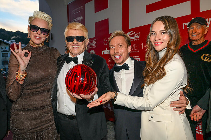 Brigitte Nielsen, Heino, Helmut Werner und Frau Nicole