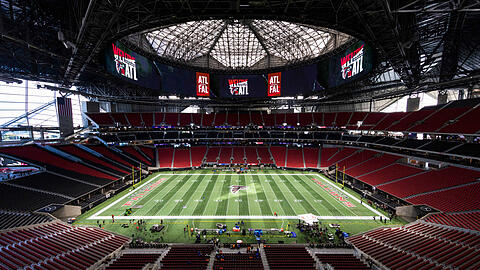 Austragungsort des diesjährigen Super Bowls: Das Mercedes-Benz Stadium in Atlanta.