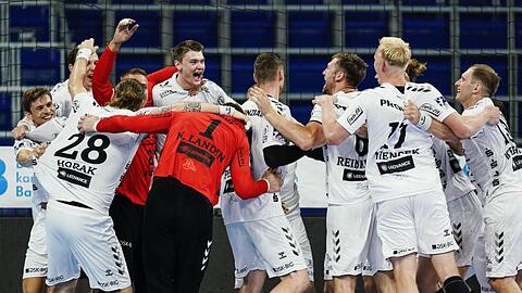 Grenzenloser Jubel: Der THW Kiel ist zum 22. Mal deutscher Handball-Meister.
