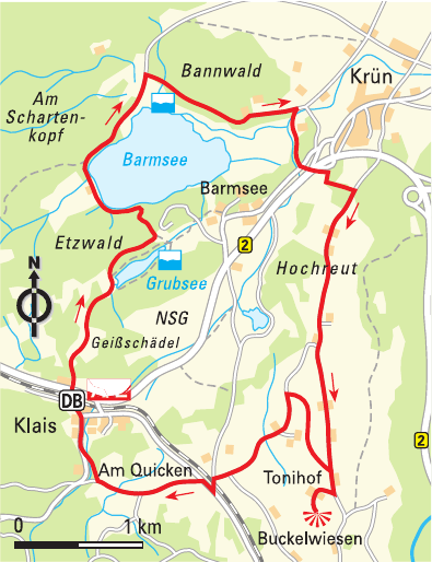 Vom Barmsee zu den Buckelwiesen Vom Barmsee zu den Buckelwiesen