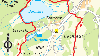 Vom Barmsee zu den Buckelwiesen Vom Barmsee zu den Buckelwiesen