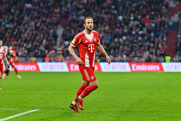 Sein Vertrag beim FC Bayern l&auml;uft bis 2027: Harry Kane.