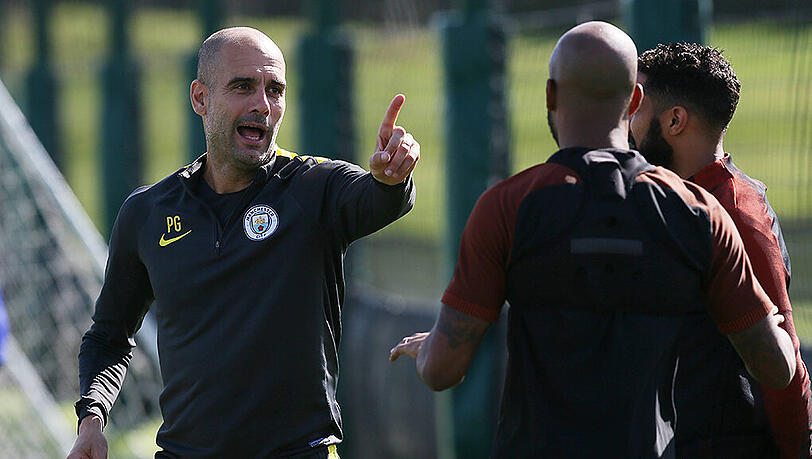 Räumt im Kader von Manchester City auf: Pep Guardiola. Räumt im Kader von Manchester City auf: Pep Guardiola.