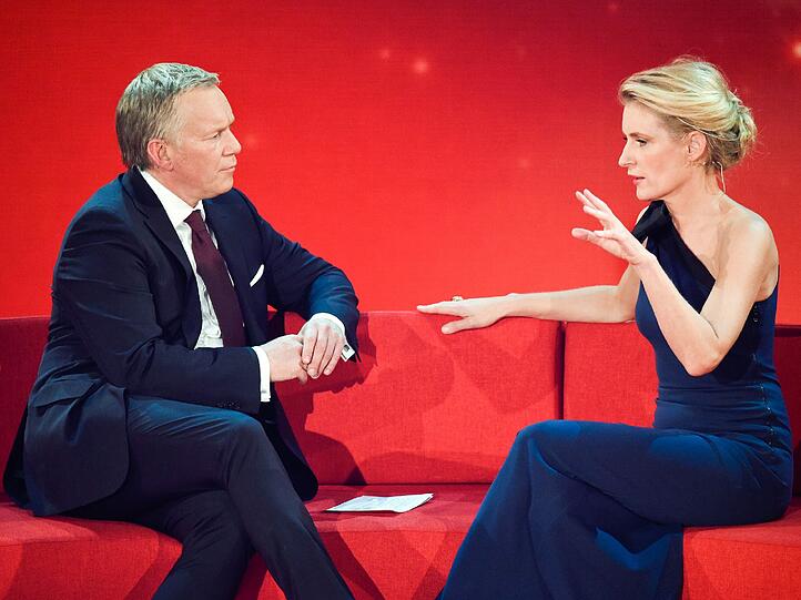 Johannes B. Kerner und Schauspielerin Maria Furtwängler