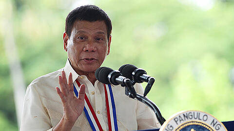 Der philippinische Präsident Rodrigo Duterte: Knallharte Wortwahl und Politik.
