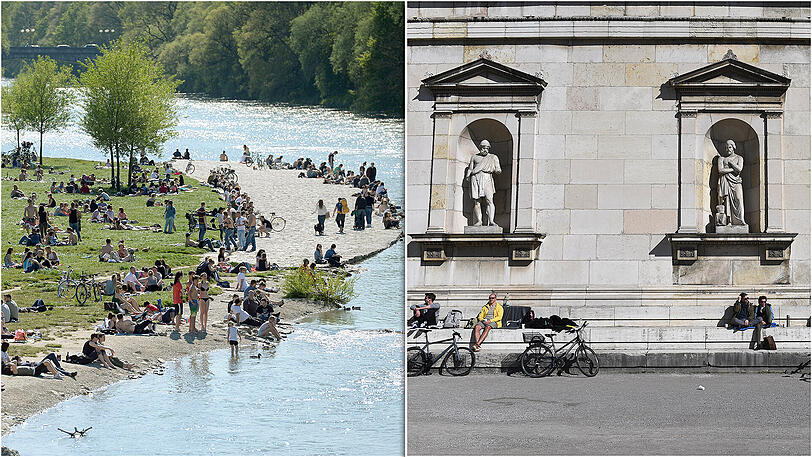 Sonnenbaden an der Isar oder auf den Stufen der Glyptothek: In München lässt sich das Leben genießen.