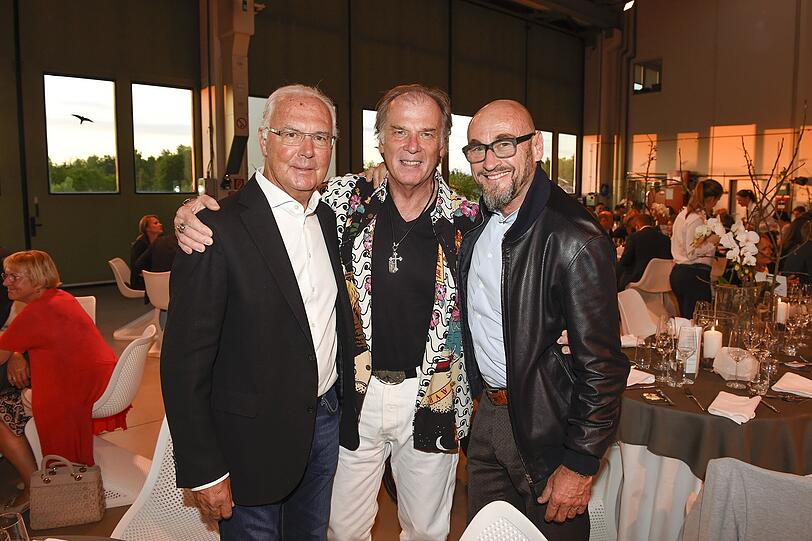 Franz Beckenbauer, Wolfgang Fierek und Jochen Schweizer