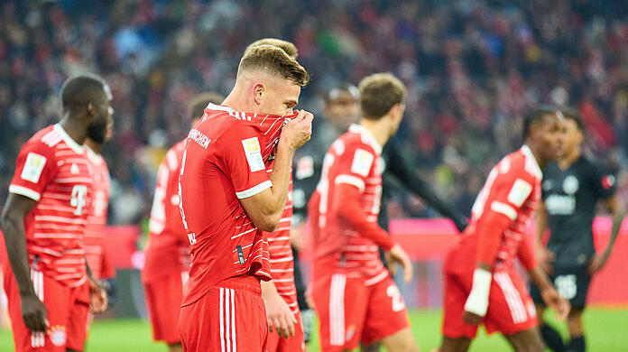Holen sich die Bayern um Joshua Kimmich am Ende der Saison doch noch die elfte Schale in Folge?