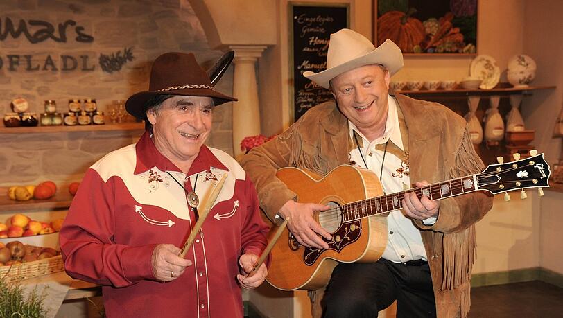 Mehr Entertainer als Koch: Alfons Schuhbeck in "Meine bayeriche Landküche" mit Elmar Wepper.