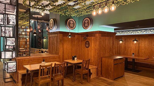 Blick ins Hofbr&auml;u im Deutschen Theater.