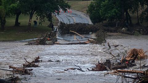 Weiter heftiger Regen in Texas erwartet.