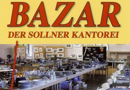 Das Plakat zum Bazar in Solln.