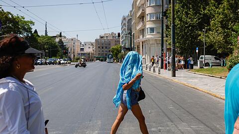 Für die nächsten Tage herrscht Gluthitze in Athen