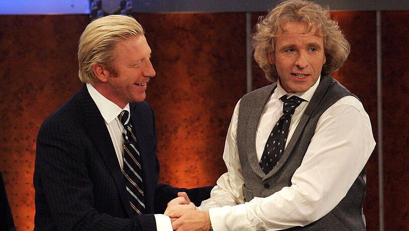 Boris Becker und Thomas Gottschalk im Jahr 2007 bei "Wetten, dass..?".