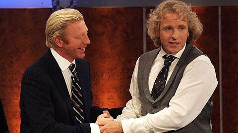 Boris Becker und Thomas Gottschalk im Jahr 2007 bei "Wetten, dass..?".