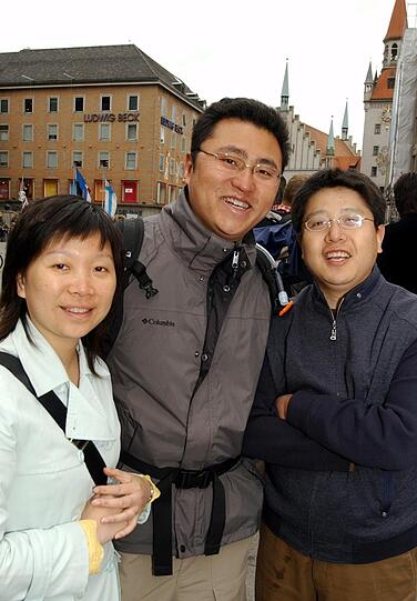 Ein andere Kultur erleben - das wollen diese Besucher aus China.