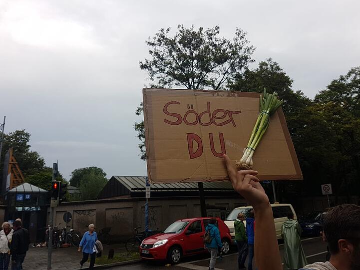 Gemüsiger Protest...
