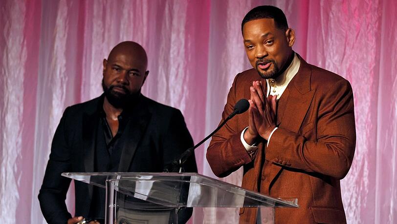Antoine Fuqua (l.) und Will Smith bei den AAFCA Awards.