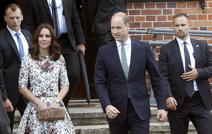 Kate und William besuchen mit Holocaust-Überlebenden das Konzentrationslager Stutthof in der Nähe von Danzig (Polen).