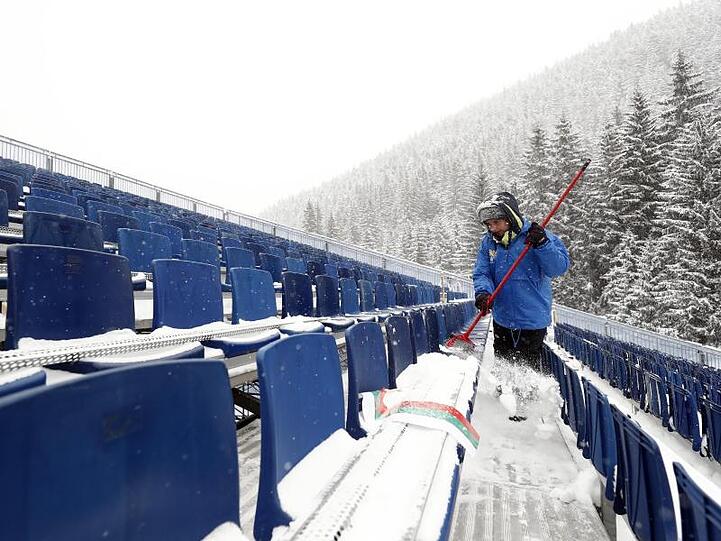 Zu viel Schnee: Der Super-G in Bansko wurde abgesagt.