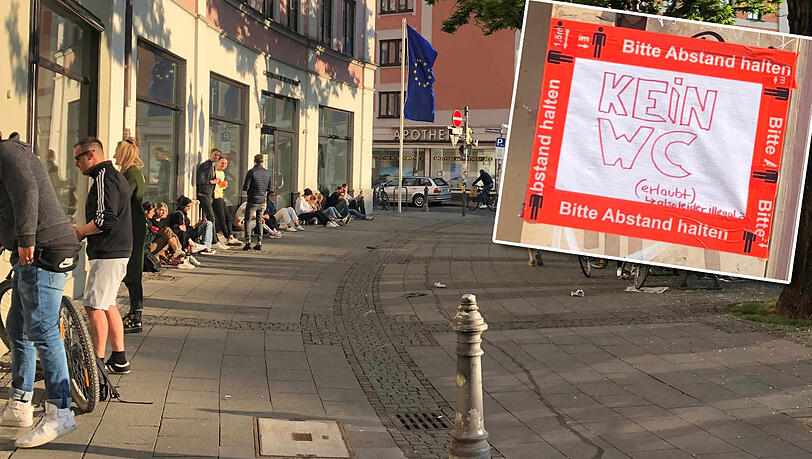 Viel los: Ein aktuelles Bild vom Gärtnerplatz. Aufs Klo darf hier nach 22 Uhr allerdings niemand mehr. Viel los: Ein aktuelles Bild vom Gärtnerplatz. Aufs Klo darf hier nach 22 Uhr allerdings niemand mehr.