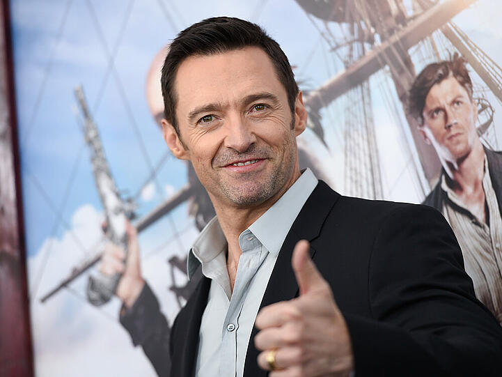 Familienmensch und Schauspielstar: Hugh Jackman bei der Premiere von "Pan"