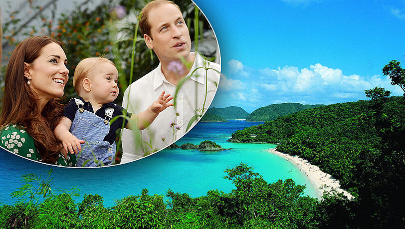 Prinz William, Herzogin Kate und Prinz George verbringen gerade einen Luxus-Urlaub auf der Privatinsel Mustique Prinz William, Herzogin Kate und Prinz George verbringen gerade einen Luxus-Urlaub auf der Privatinsel Mustique