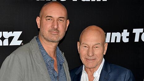 Daniel (l.) und Patrick Stewart im Jahr 2015 in Los Angeles.