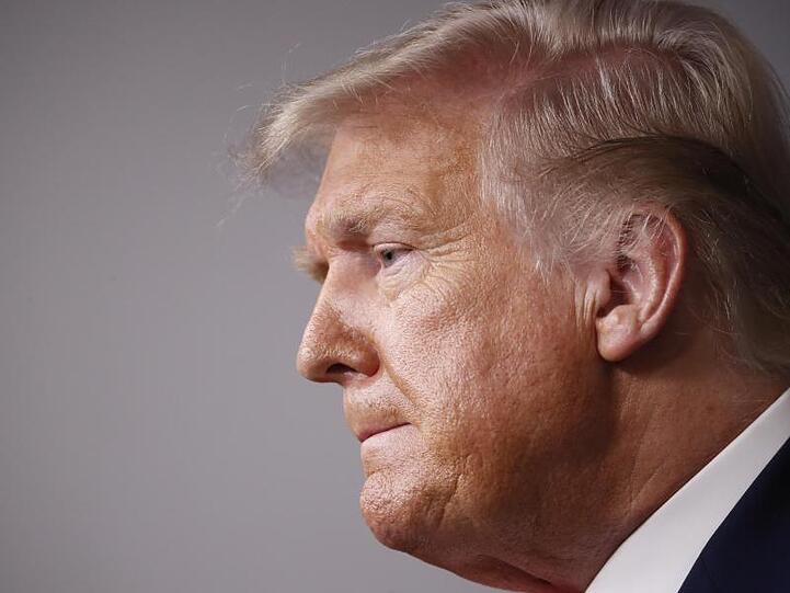 US-Präsident Donald Trump während einer Pressekonferenz im Weißen Haus.