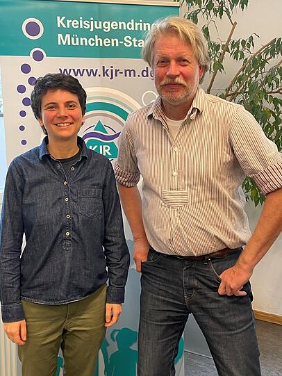 Vom Kreisjugendring: Theresa Baum und Gerhard Wagner. Vom Kreisjugendring: Theresa Baum und Gerhard Wagner.
