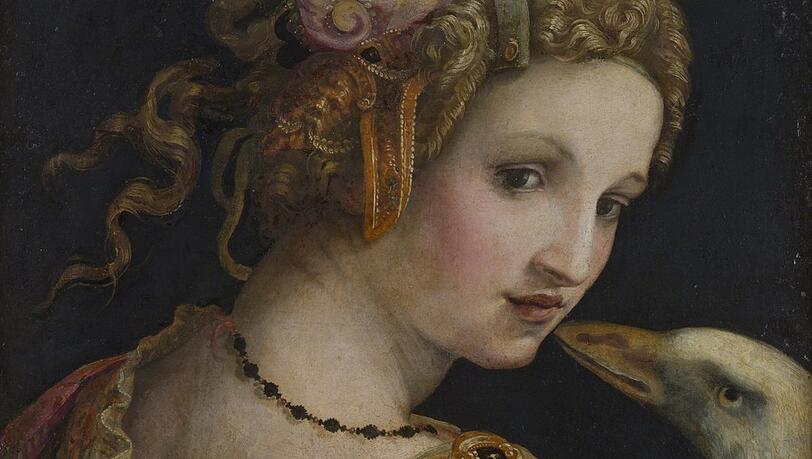 Michele Tosini hat &bdquo;Leda&ldquo; zwischen 1560 und 1570 geschaffen. Jupiter schaut weniger einem Schwan als einer Gans gleich.