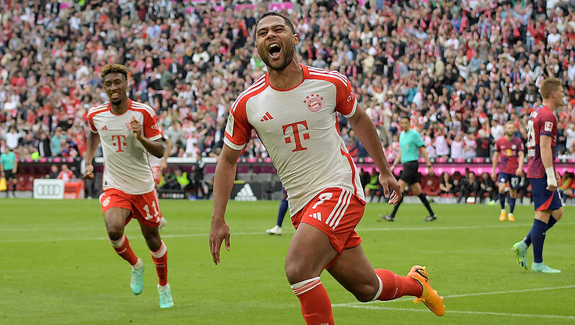 Mit "nur" 14 Saisontoren bester Bundesliga-Torschütze 2022/23 beim FC Bayern: Serge Gnabry.