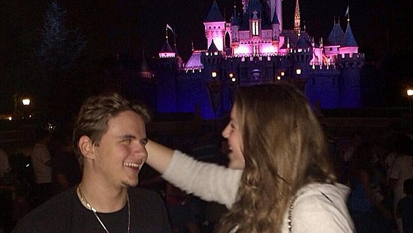 Prince Jackson mit seiner Nikita Bess Anfang September in Disneyland