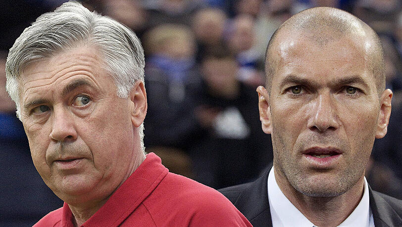 Meister gegen Schüler oder Ancelotti gegen Zidane. Meister gegen Schüler oder Ancelotti gegen Zidane.