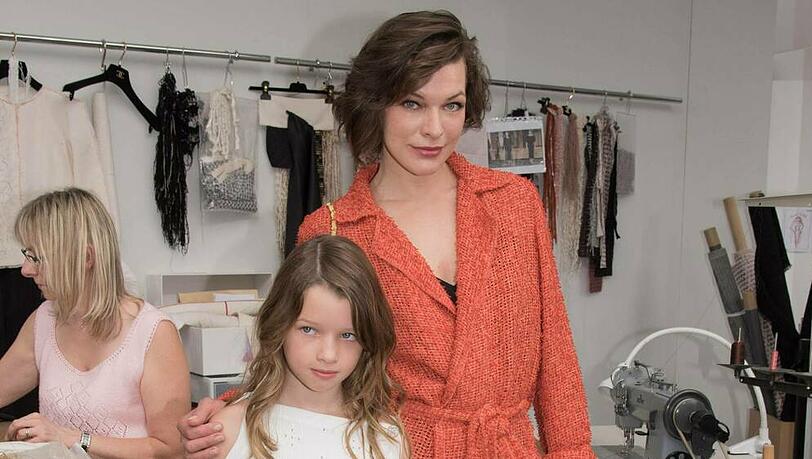 Milla Jovovich mit ihrer Tochter Ever Milla Jovovich mit ihrer Tochter Ever