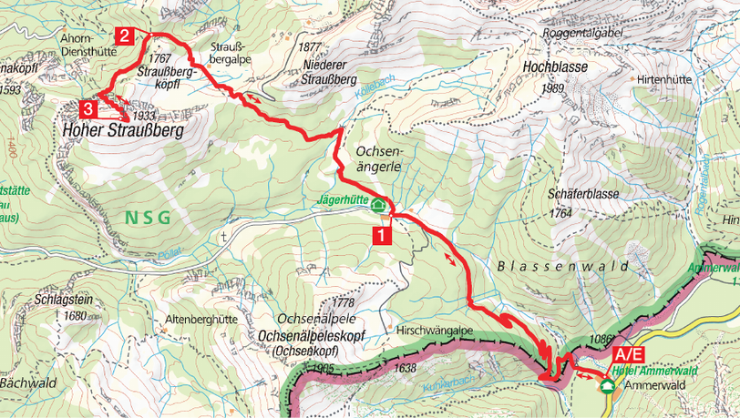 Tour Hoher Straußenberg Tour Hoher Straußenberg