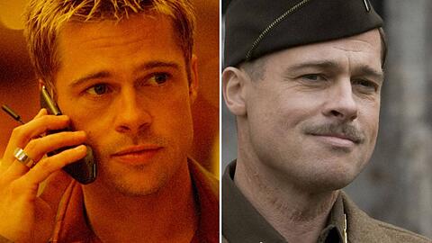 Sowohl "Ocean's Eleven" (l.) als auch "Inglourious Basterds" markierten Meilensteine in Brad Pitts langer und erfolgreicher Karriere.