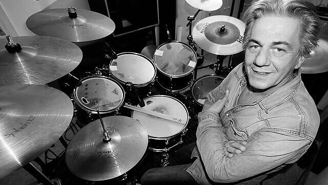 Schlagzeuger der Kultband M&uuml;nchener Freiheit: "Rennie" Hatzke